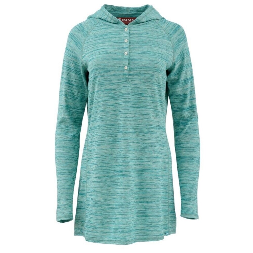 SIMMS Madeira Cover Up Hooded Henley Long Sleeve Women's MEDIUM Fishing Knit